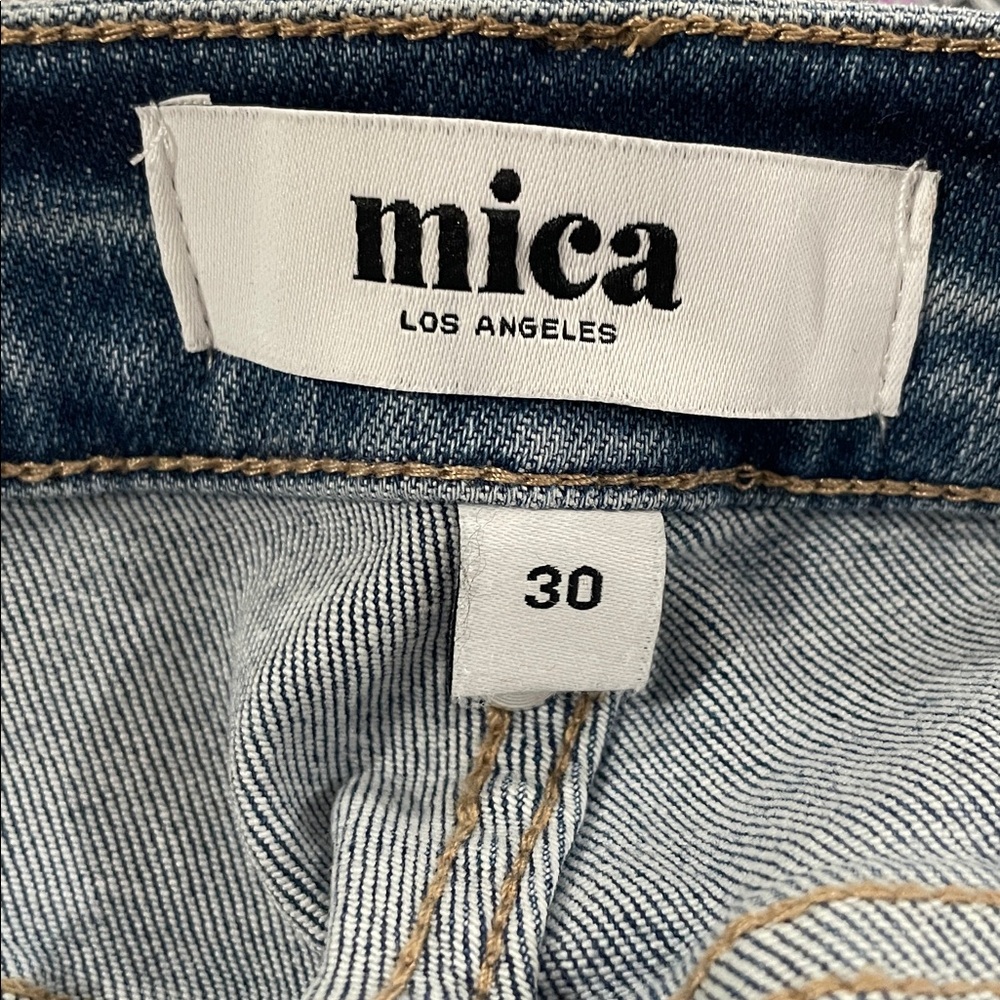 Mica Denim- Women’s Light Blue Distressed High Rise Cropped Jeans- Size 30- NWT! - Picture 8 of 8